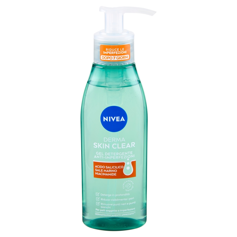 Nivea Derma Skin Clear Gel Detergente Anti-Imperfezioni 150 ml